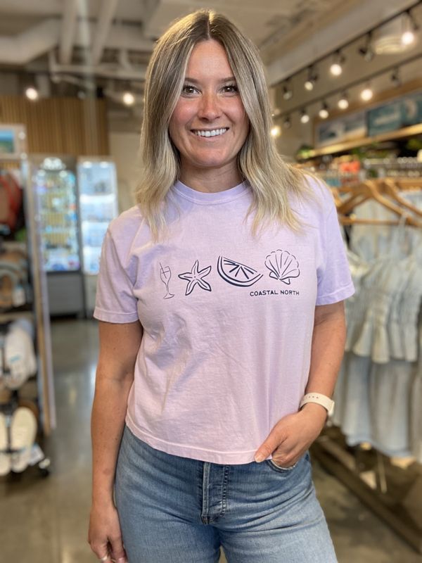 Seaside Summer Sippin Womens Tee