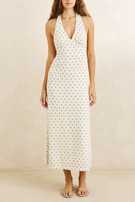 Sandy Halter Neck Maxi Dress