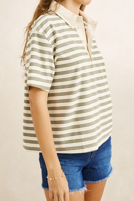 Vintage Stripe Rugby S/S Tee