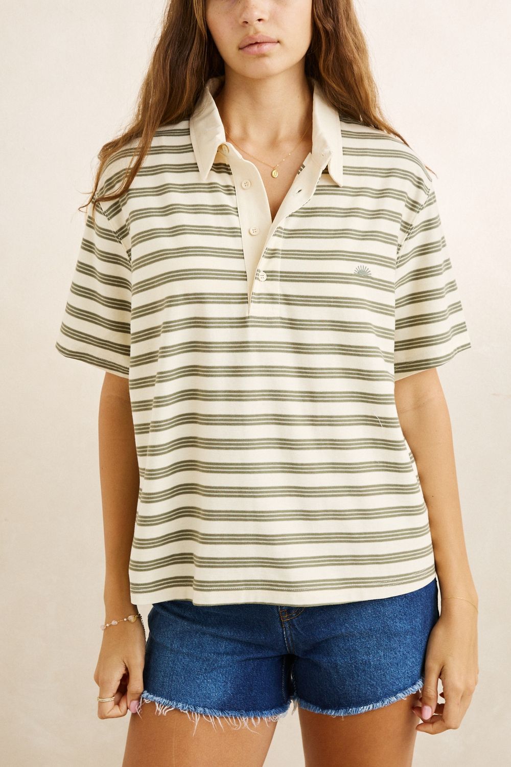 Vintage Stripe Rugby S/S Tee