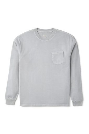Base LS Tee, Colour: Grey Blue Vintage, Size: S