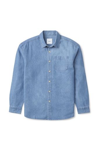 Henry Denim Shirt, Colour: Denim, Size: M