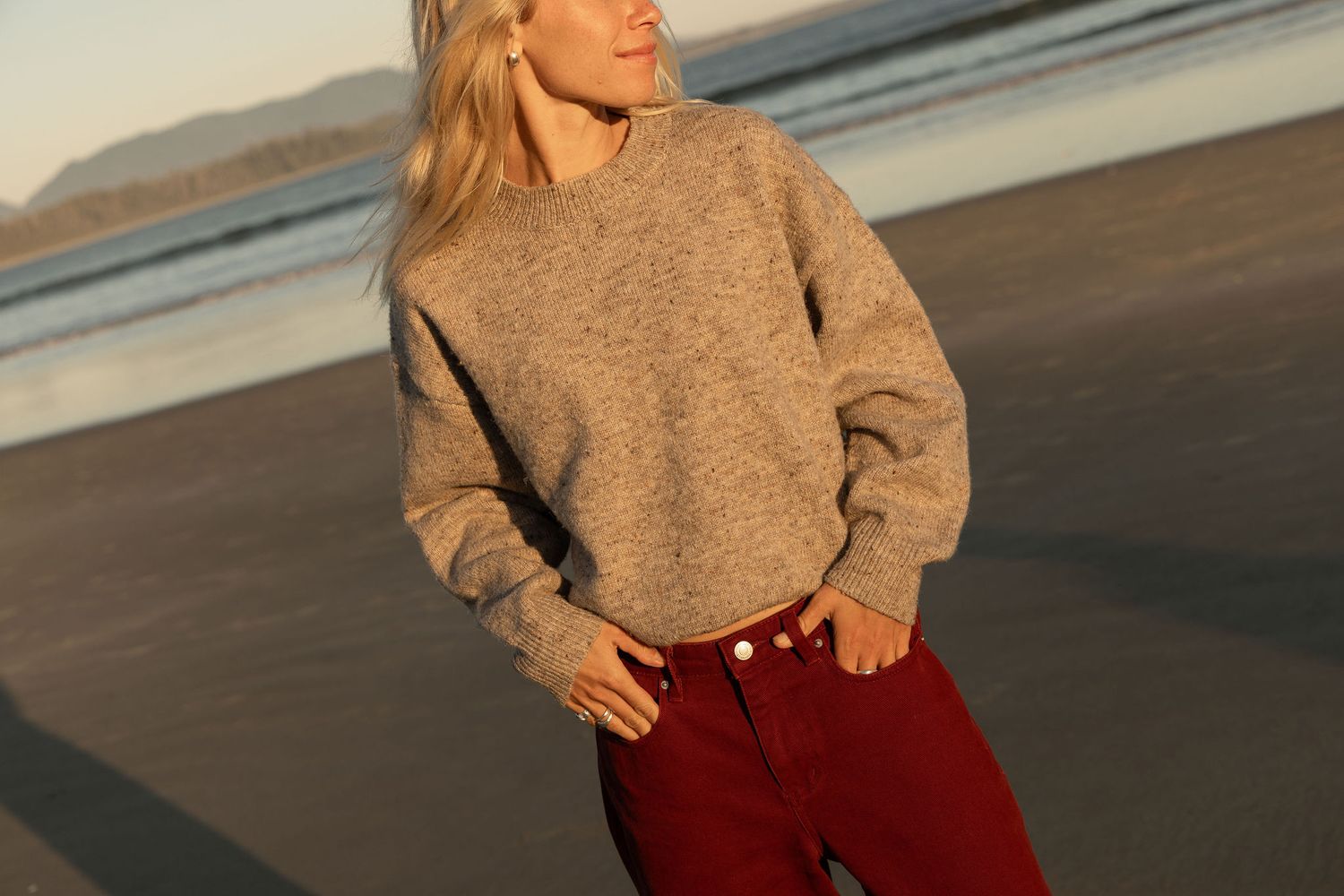 Rumi speckle knit sweater