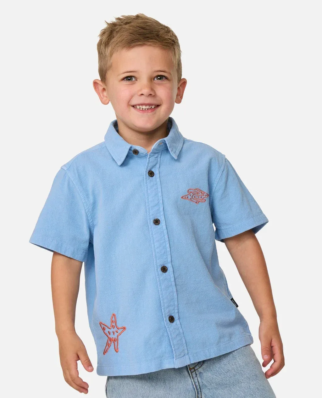 Ocean Party Emb Shirt - KIDS
