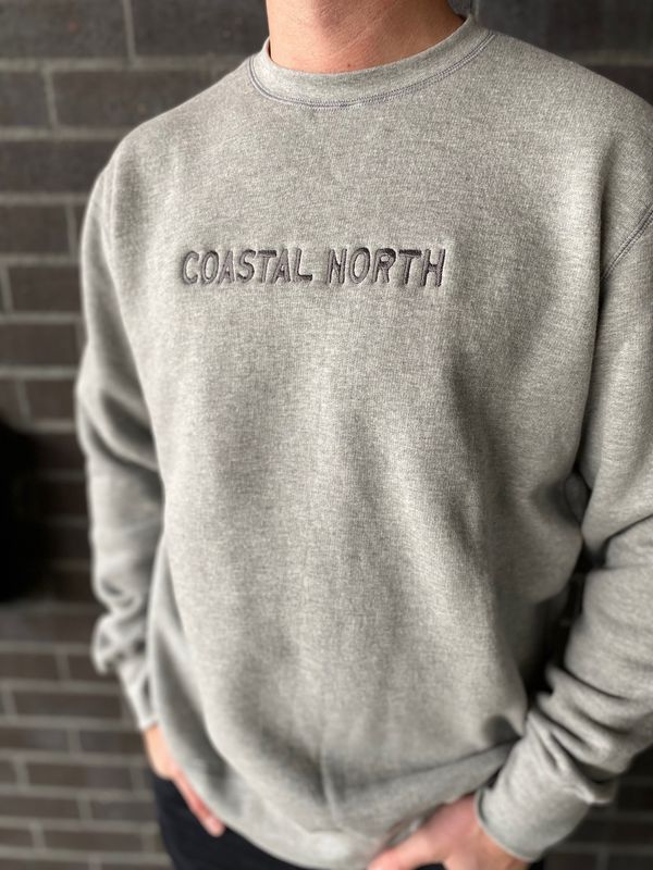 Coastal North Embroidered Crew