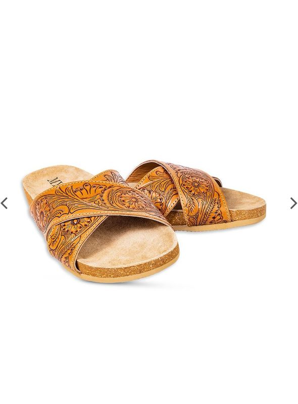 Myra Gracie Hand Tooled Sandals