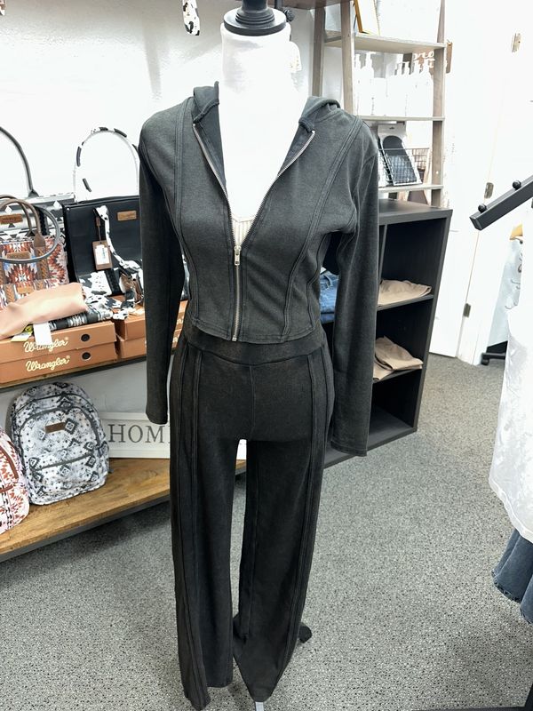Ribbed Hoodie Top and Pants