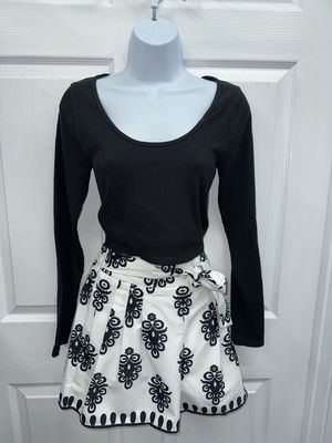 Black Tribal High Waist Casual Shorts