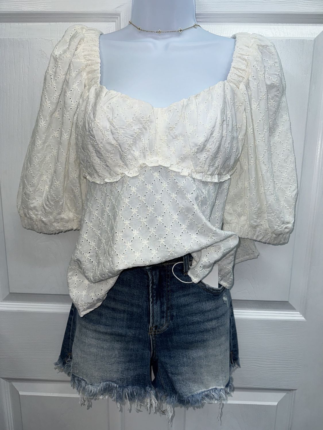 Risen Side slit Jean Shorts