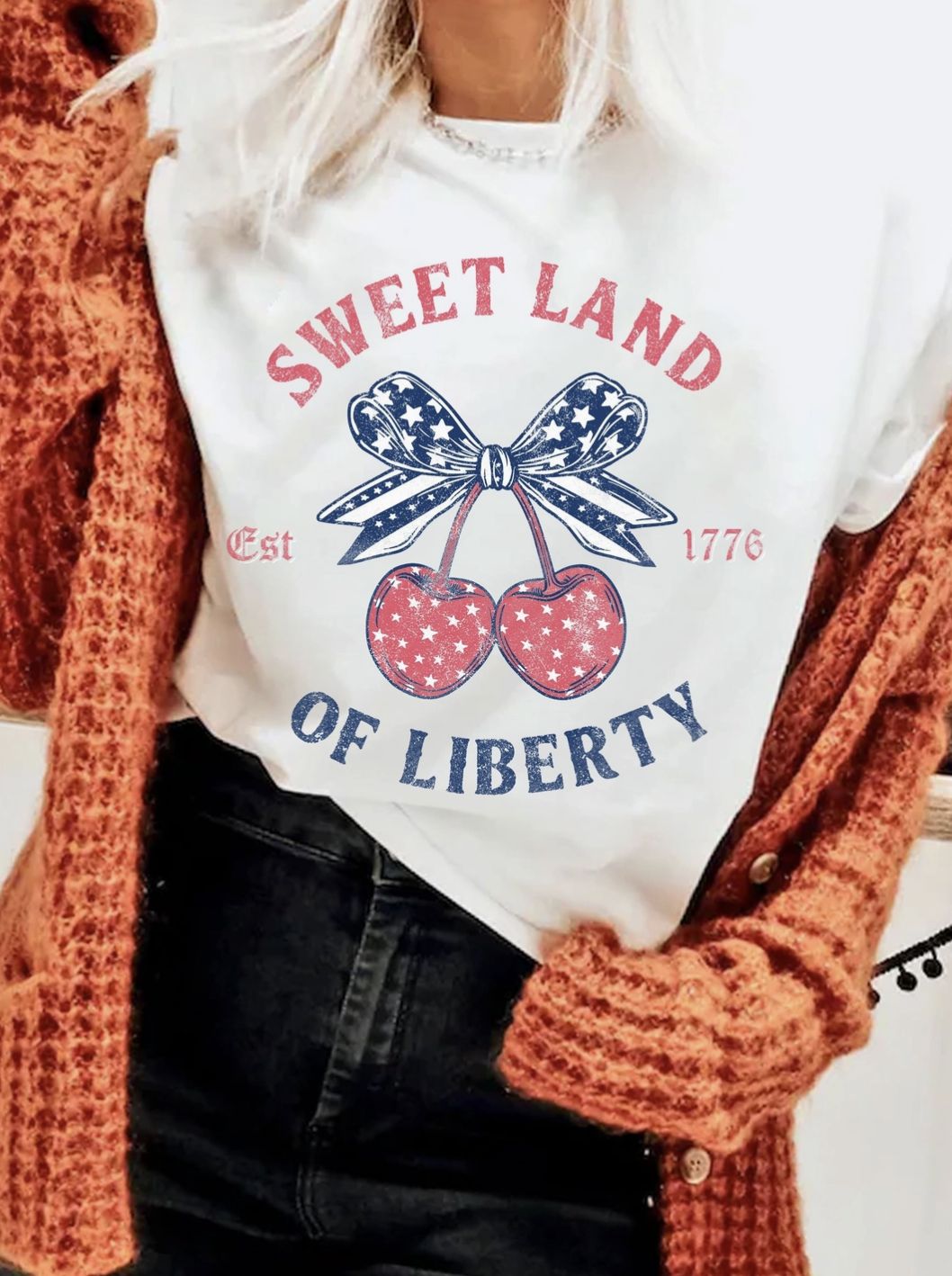 Sweet Land Of Liberty Cherry T-Shirt