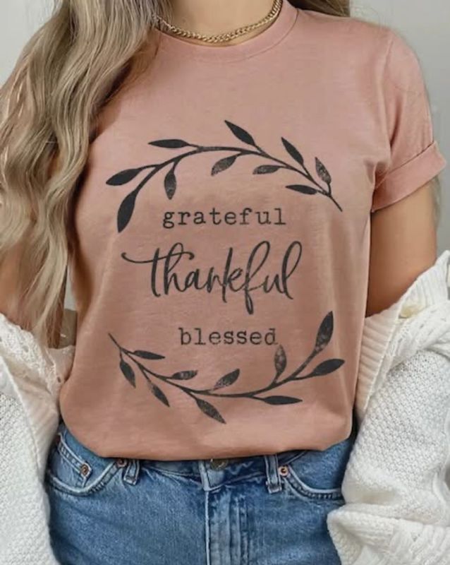 Grateful Thankful Blessed T-Shirt