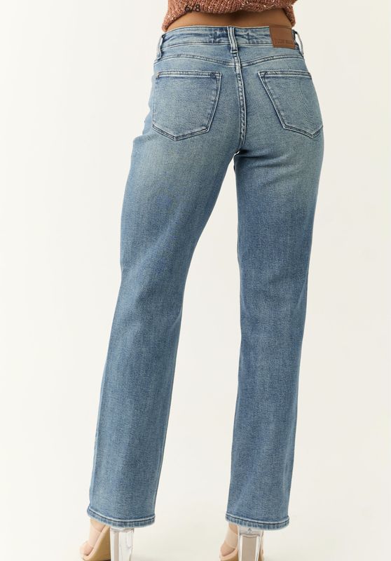 Judy Blue Mid Rise Destroyed Dad Jeans