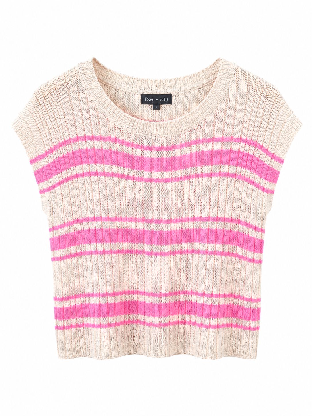 Pink Stripe Short Sleeve