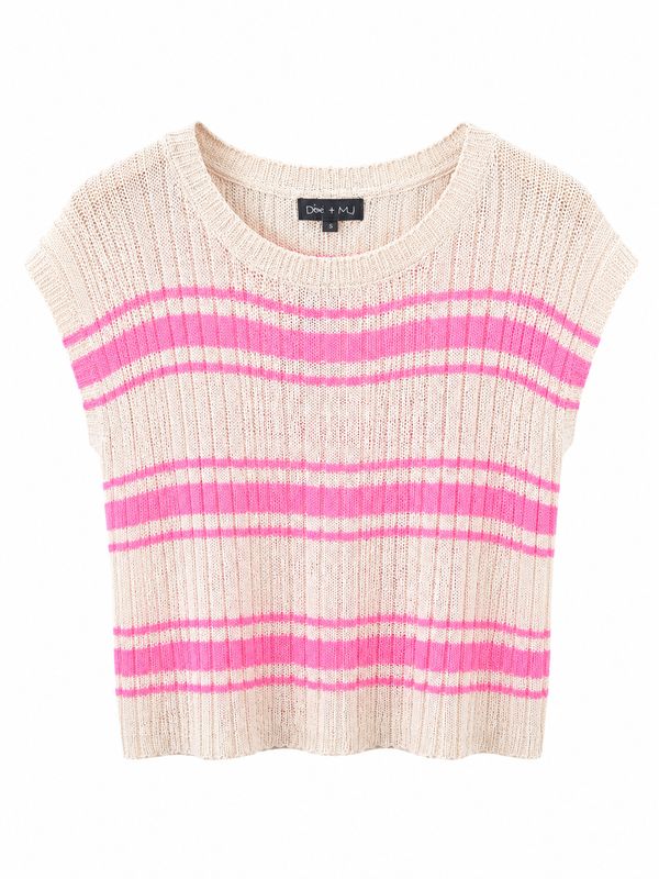 Pink Stripe Short Sleeve