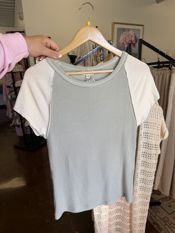 Sage and Cream Shirt by POL