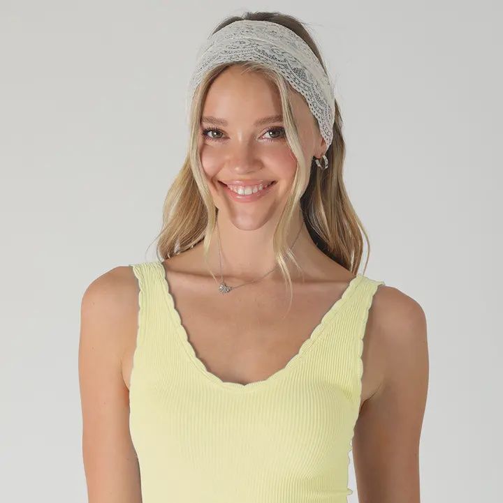 Reversible Scallop Edge Tank Top