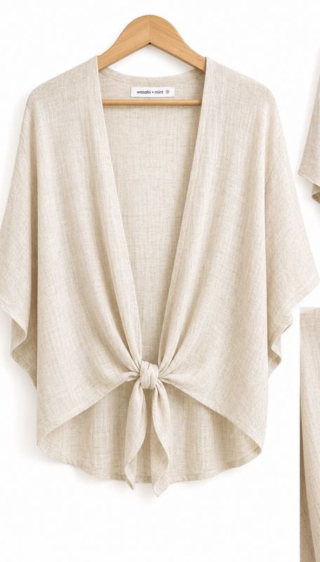 Linen Tied Cardigan