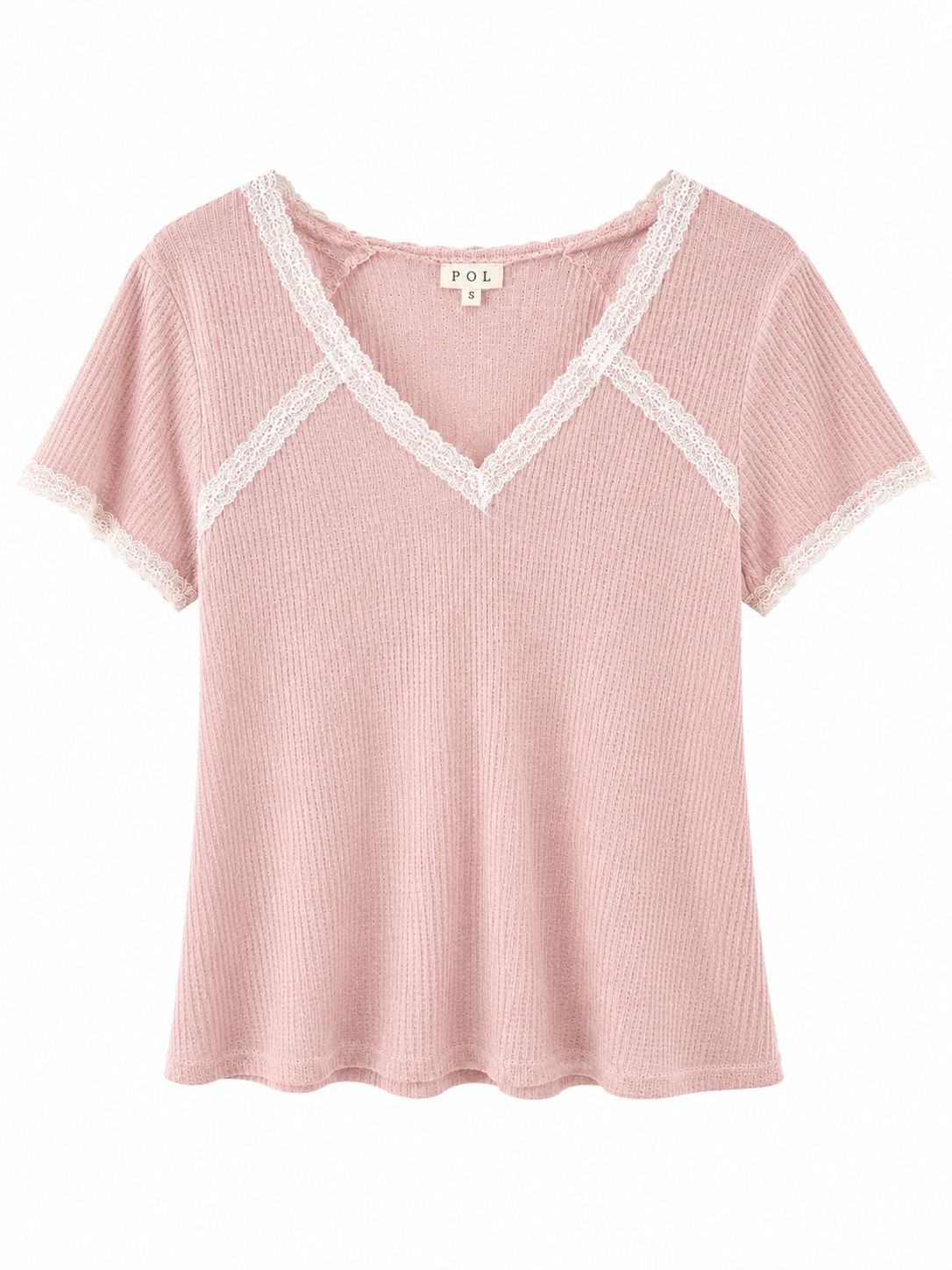 Soft Pink and white top