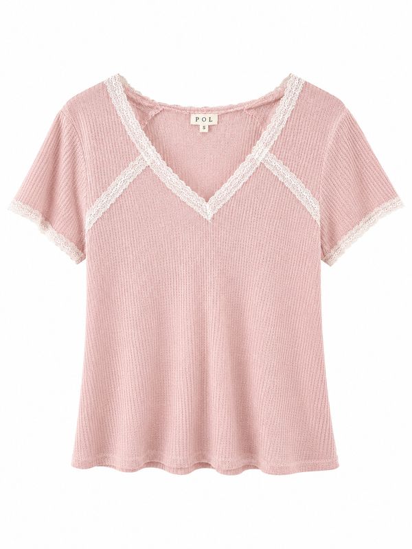 Soft Pink and white top