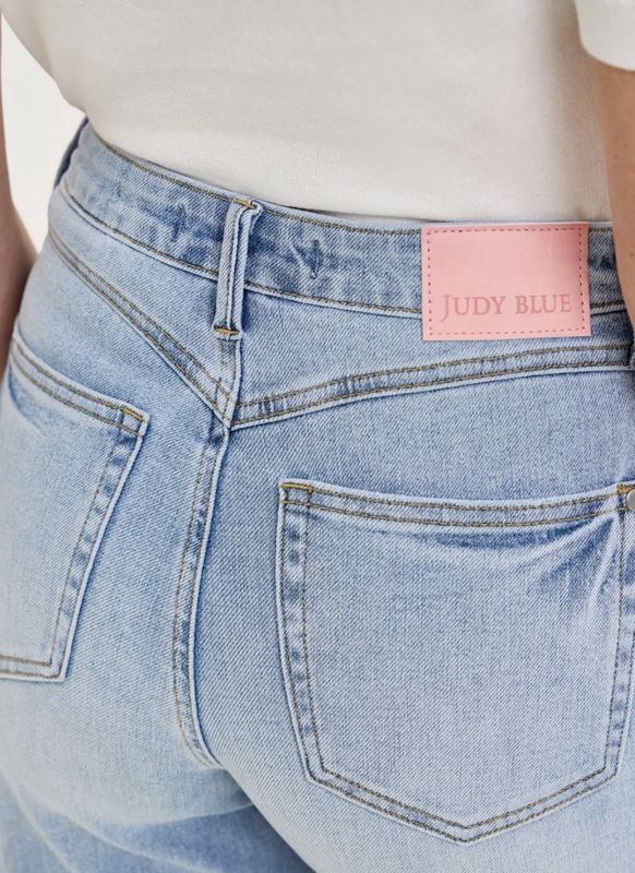 Judy Blue High Waist Retro Wide with Curve Coin Pocket