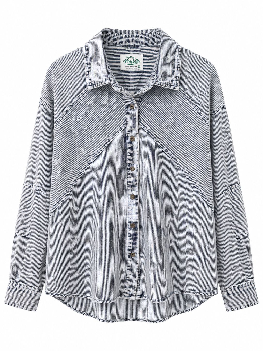 Mineral Washed Chambray Button Down Shirt