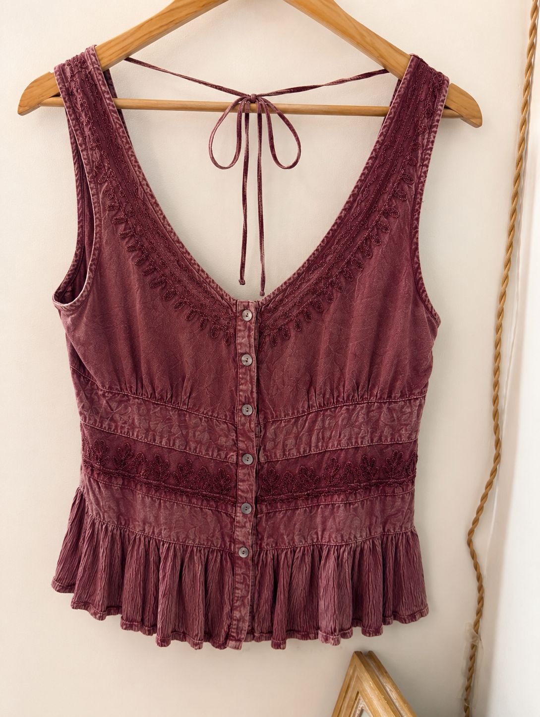Young Threads Vintage Style Peplum Top