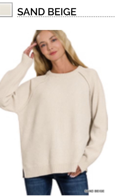 Zenana Chenille Soft Crew Neck Sweater