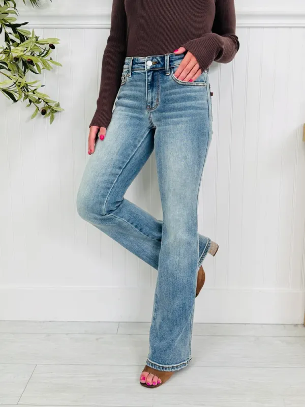 Judy Blue High Waist Daisy Boot Cut Long Length
