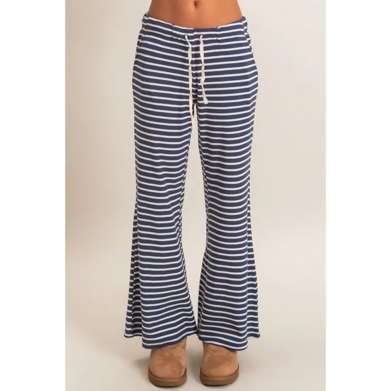 Hyfve Navy Knit Bottoms