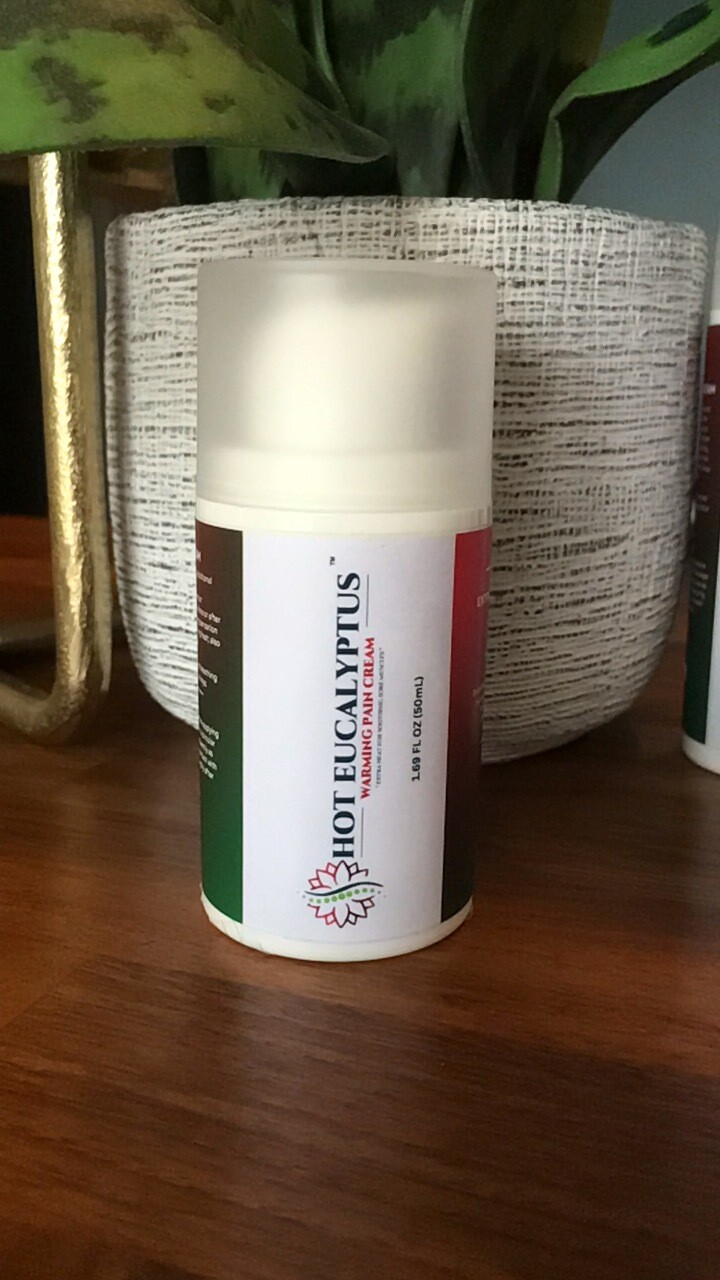 HOT EUCALYPTUS WARMING PAIN CREAM (Travel Size 1.69oz / 50mL)
