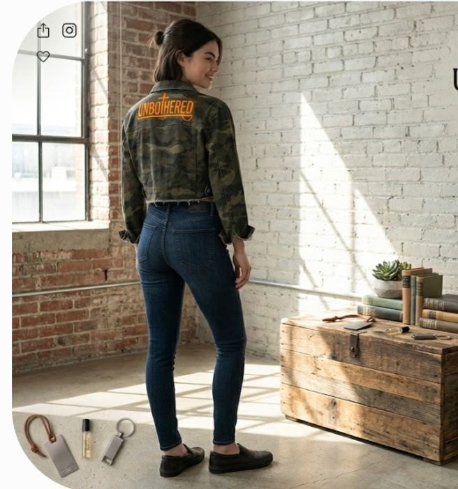 Unbothered Army Jacket (short)