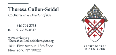 Archdiocese of New York Business Cards