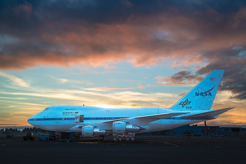 NASA SOFIA plane in Christchurch 2017