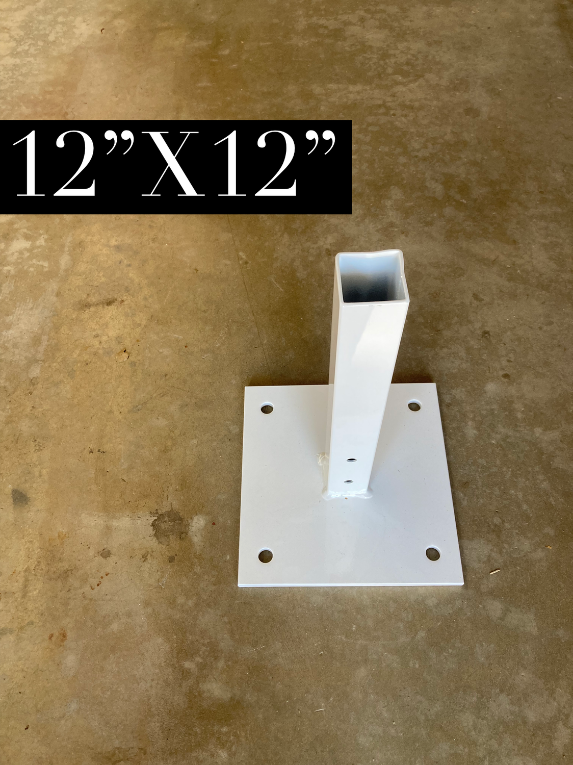 Steel Base Plates 12" x 12"