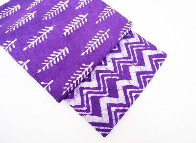 Purple Unstitched Dress Materials for Women