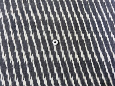 Dark Grey Ikat Fabric, Handwoven Cotton Fabric, Ikat Handloom Cotton Fabric, 44 Inches Wide