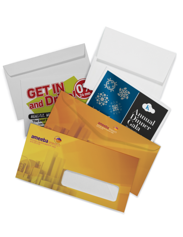 3.875&quot; X 8.875&quot; #9 ENVELOPE on 70lb Premium offset, 1000 - 4/0