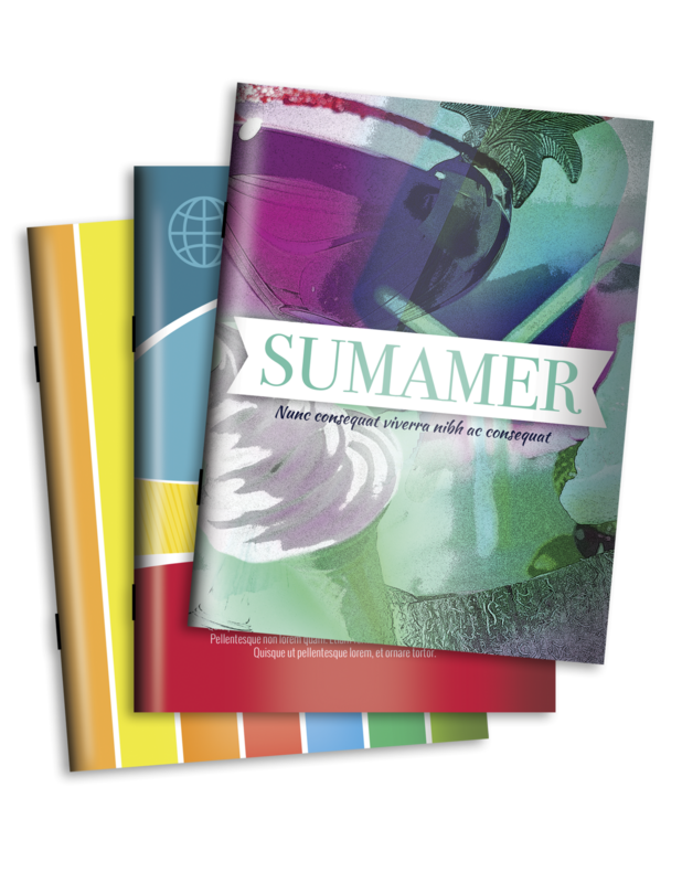 6&quot; X 9&quot; - 8 Page Booklet on 80LB GLOSS BOOK with No AQ, 200 - 4/4
