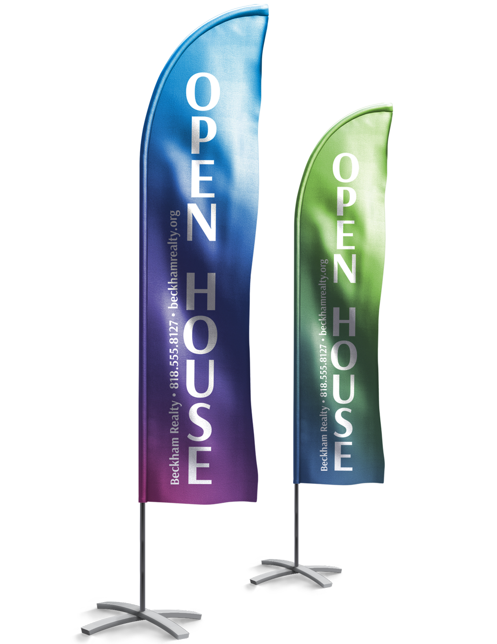Feather Flags - 9ft - 3oz Polyester, 4/0