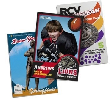 2.5&quot; X 3.5&quot; 14PT Trading Cards with Full UV front only, 250 - 4/0