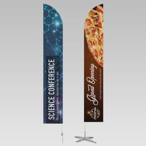 Feather Flag - 18ft - 3oz Polyester, 4/4