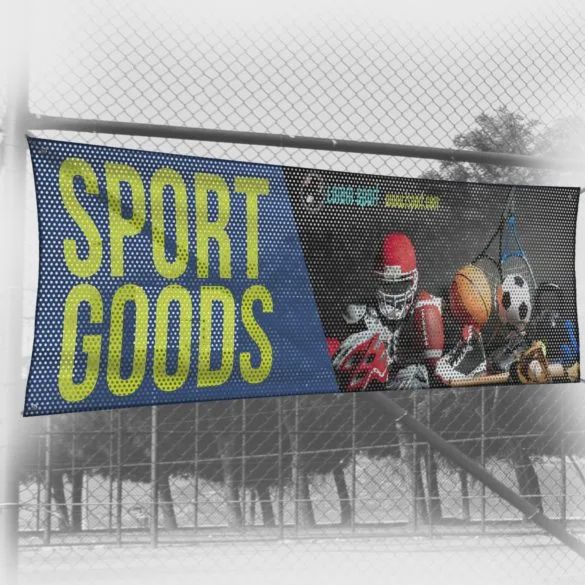 48&quot; X 96&quot; 8oz Mesh Outdoor Vinyl Banner