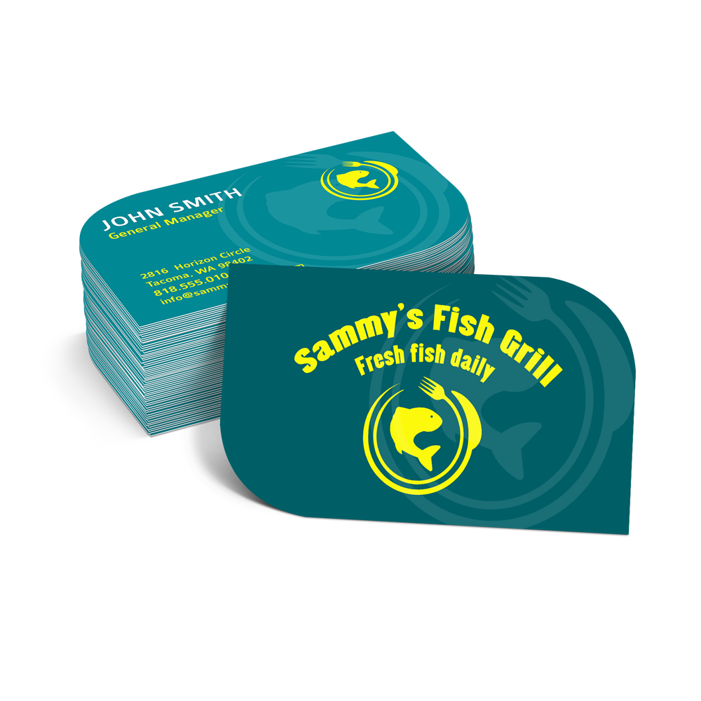 2&quot; X 3.5&quot; 16PT R.C. Matte Business Cards w/ Spot UV both sides, 500, 4/4