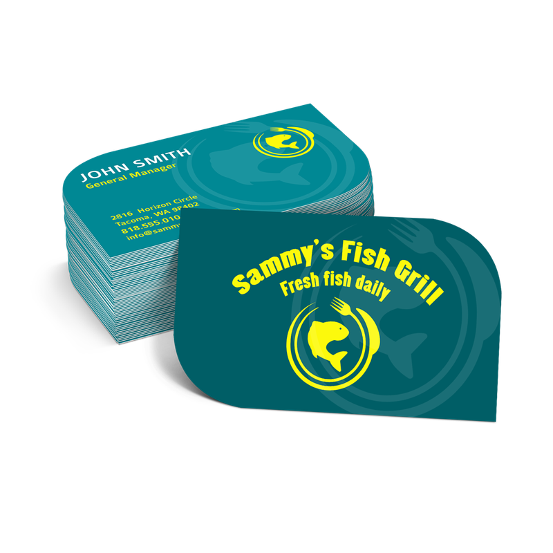 2&quot; X 3.5&quot; 16PT R.C. Matte Business Cards w/ Spot UV on front, 1000, 4/4