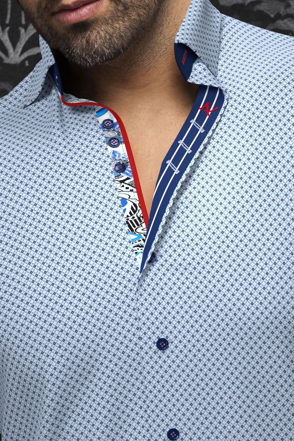 Botero Short Sleeve Sport Shirt, Size: 4-L, Colour: Blue, Model: Botero
