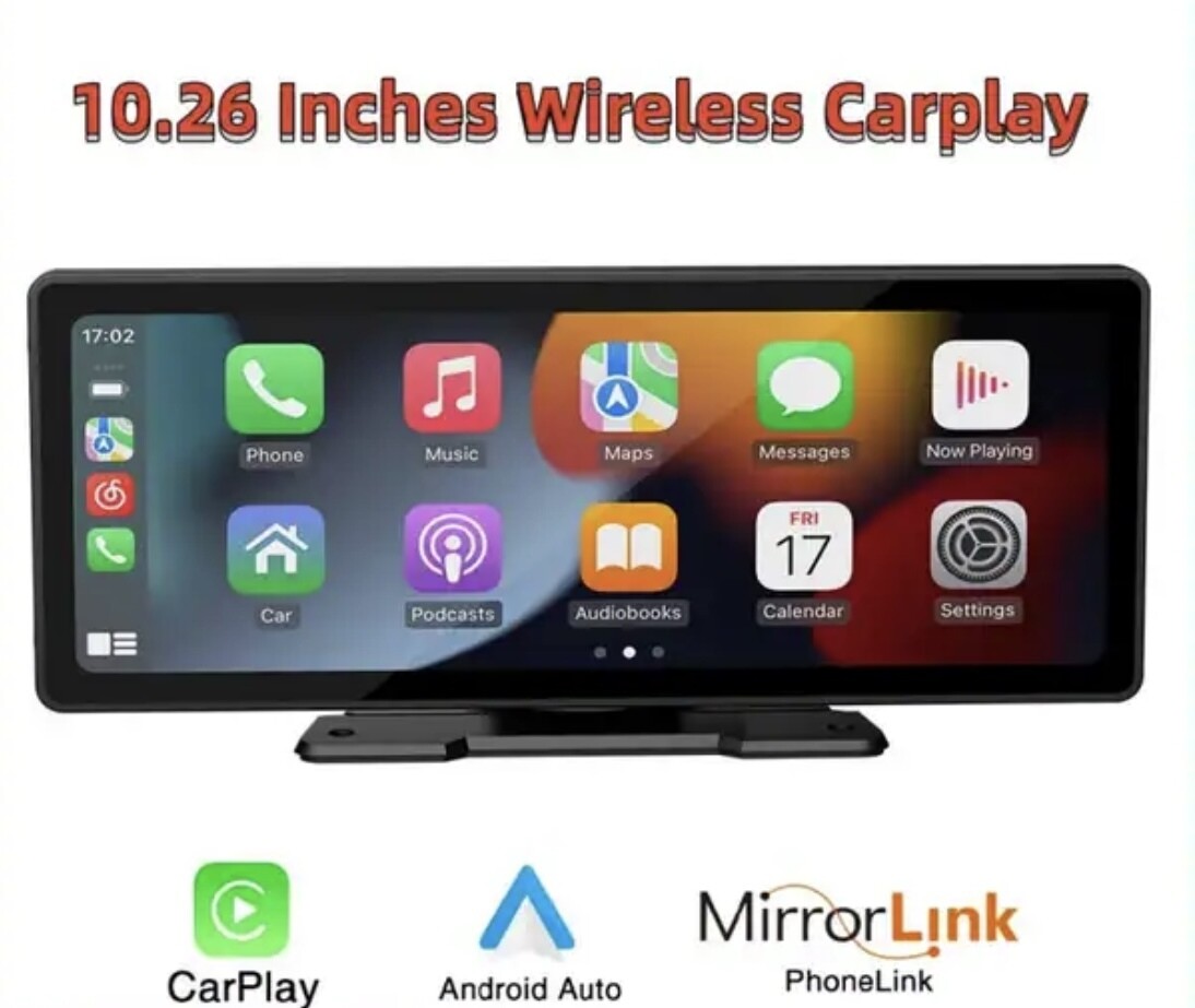 10.26&quot; Wireless Car-play For Android &amp; Apple- with rear view camera