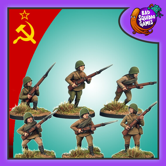 Female Soviet Infantry with rifles (6)