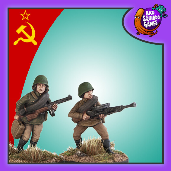Female Soviet Infantry with LMG - inc loader (2)