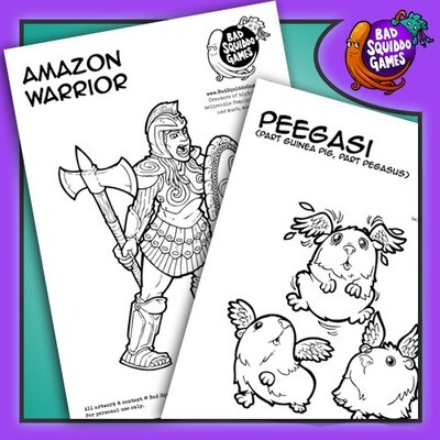 Printable Colouring In Book: Fantasy Expansion (FREE!)