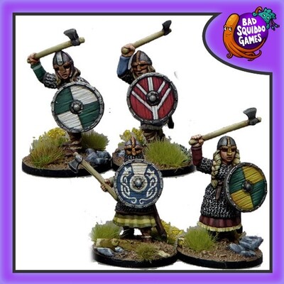 Shieldmaiden Hearthguard with Axes (4)